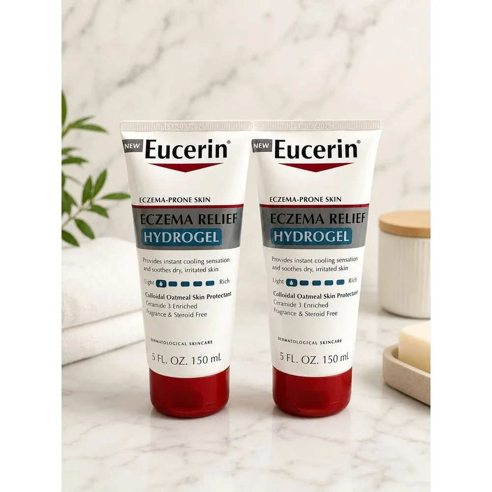 2 Pack Eucerin Eczema Relief Hydrogel Fragrance Steroid Free Protectant Skin 5FL